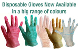 Disposable Gloves VDG now available in more colours